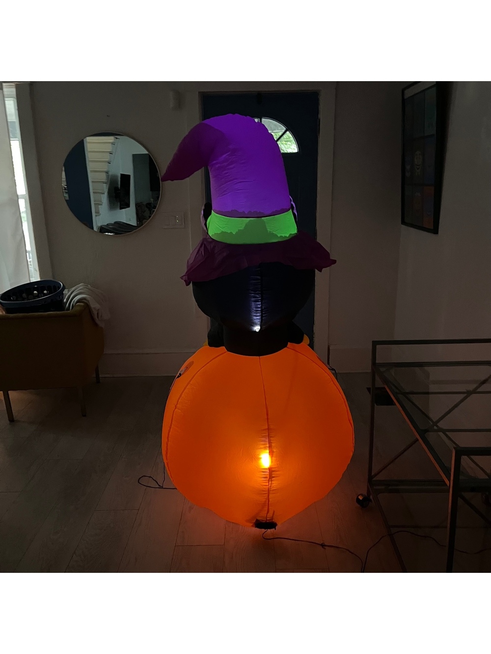 Gemmy Halloween Inflatable 5.5ft Witch Cat Jack Pumpkin Airblow Yard Decor Spook - Picture 9 of 9